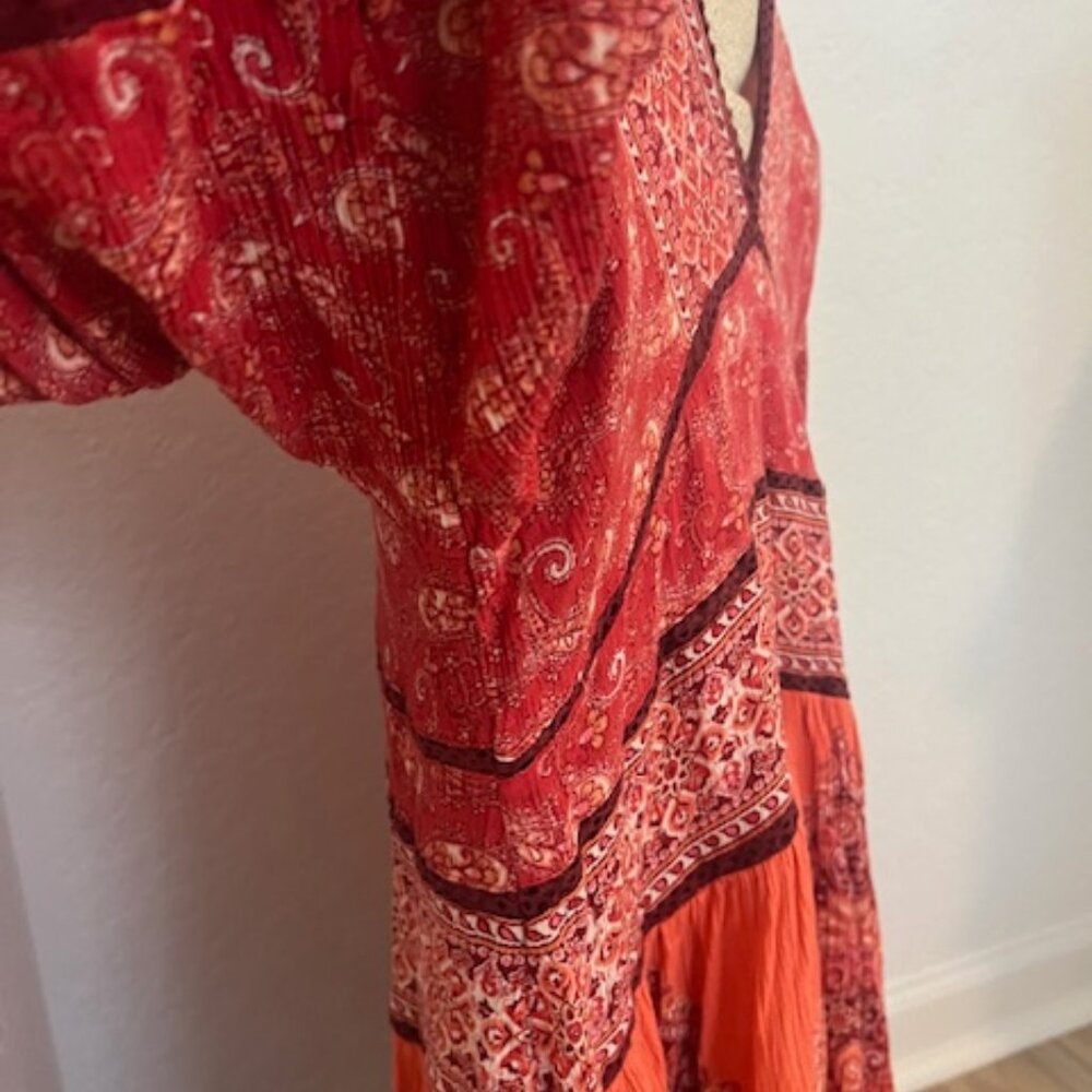 Free People Luna Scarf Print Tunic Size Small - Picture 7 of 9